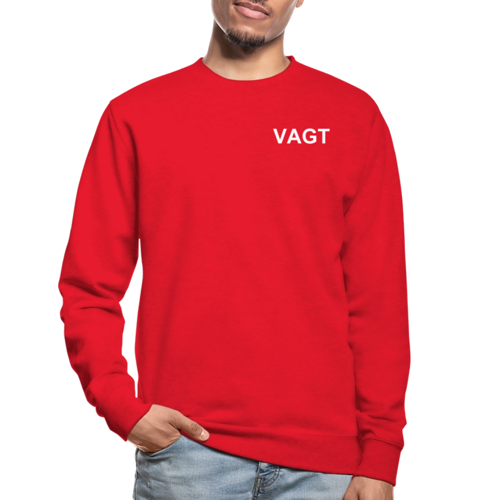 Unisex Vagt Sweatshirt - rød