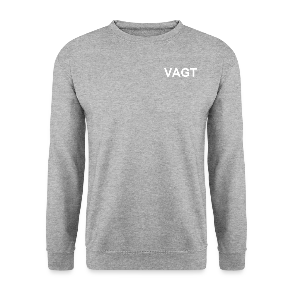 Unisex Vagt Sweatshirt - hvidgrå meleret