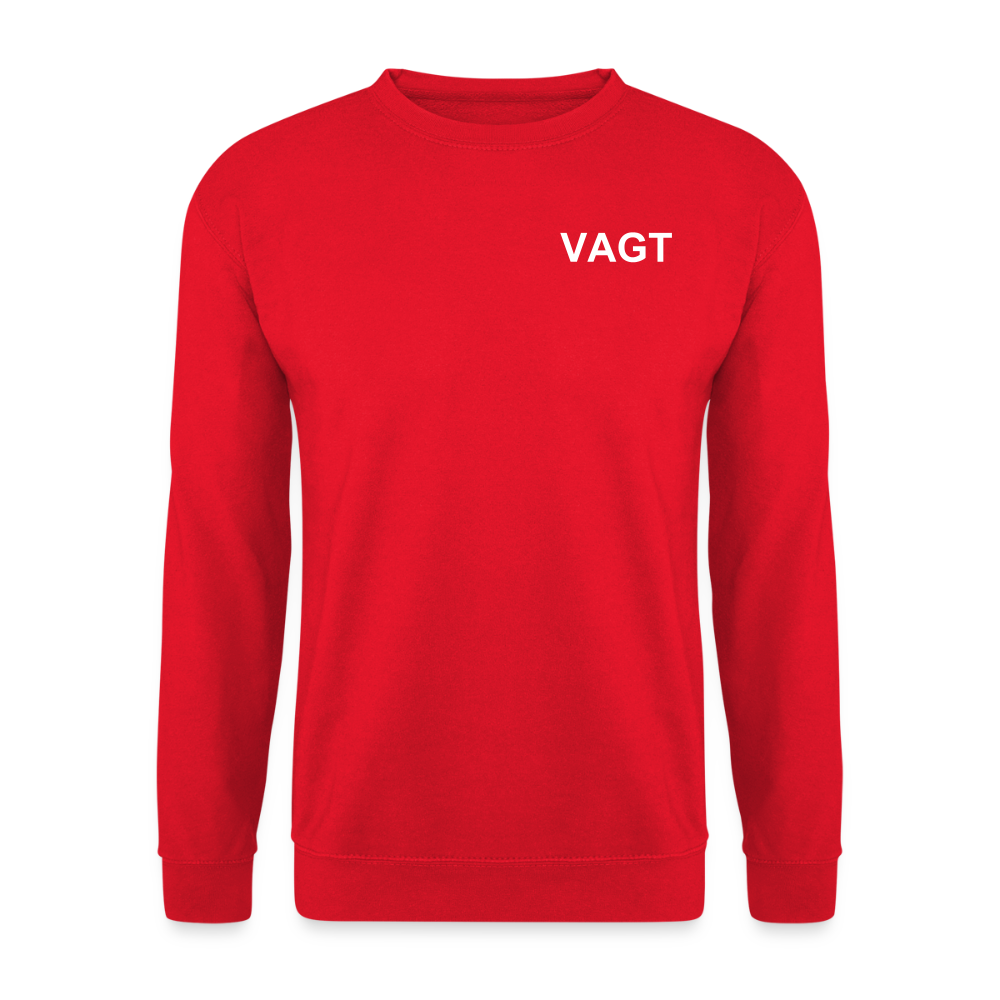 Unisex Vagt Sweatshirt - rød
