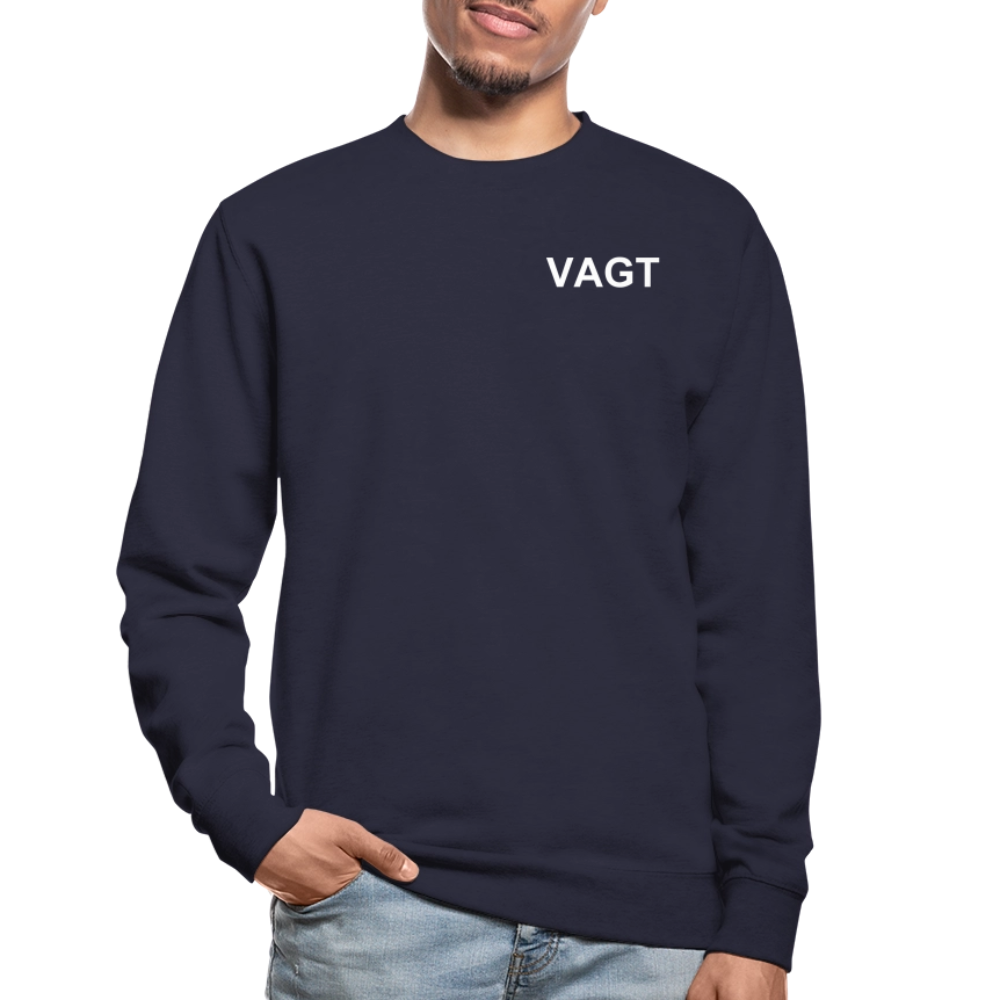 Unisex Vagt Sweatshirt - marineblå