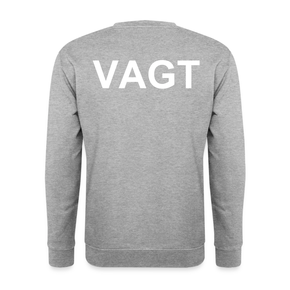 Unisex Vagt Sweatshirt - hvidgrå meleret