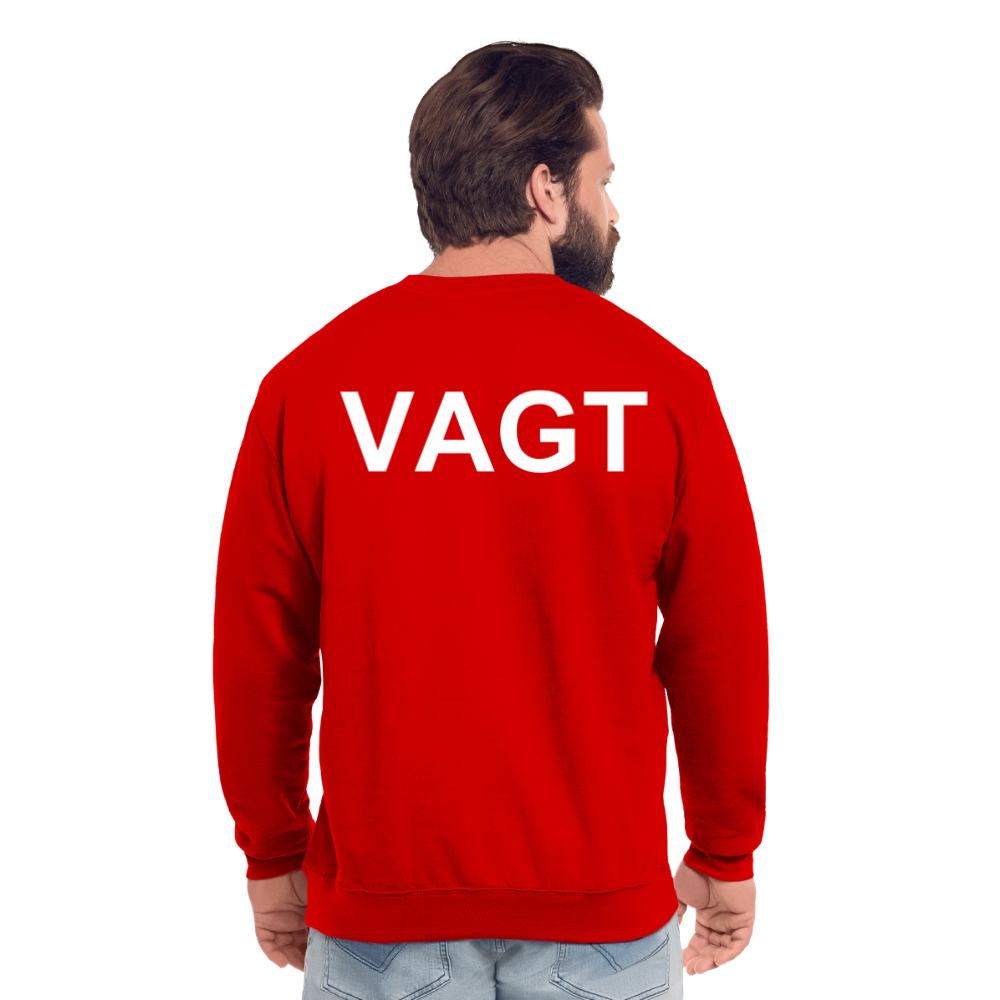 Unisex Vagt Sweatshirt - rød