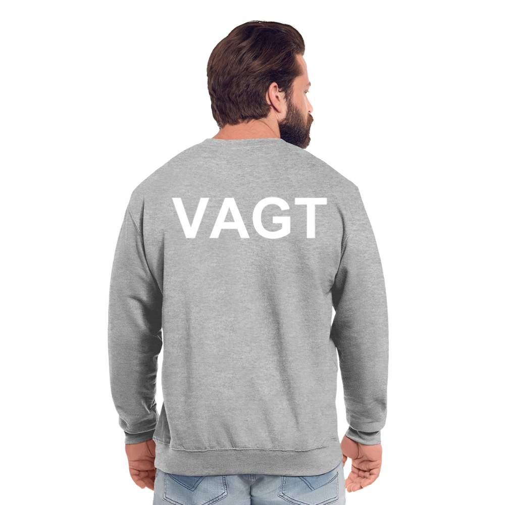 Unisex Vagt Sweatshirt - hvidgrå meleret