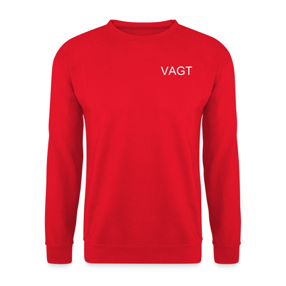 Unisex Vagt Sweatshirt - rød