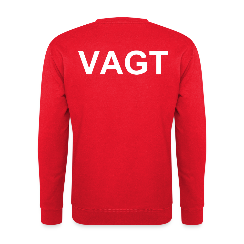 Unisex Vagt Sweatshirt - rød